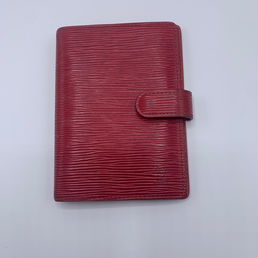 Louis Vuitton Red Epi Agenda